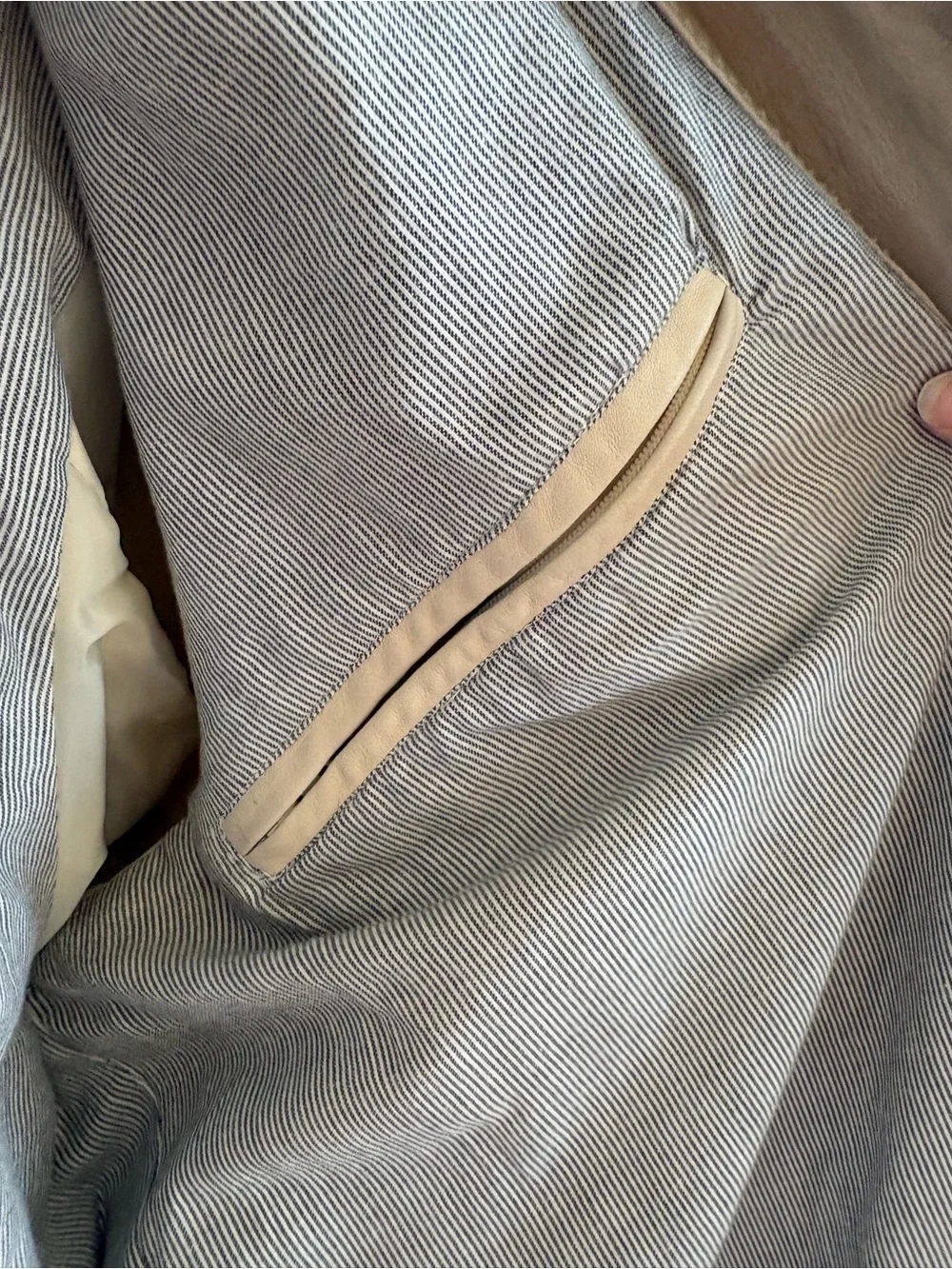 Missoni 90s Cream Leather Jacket